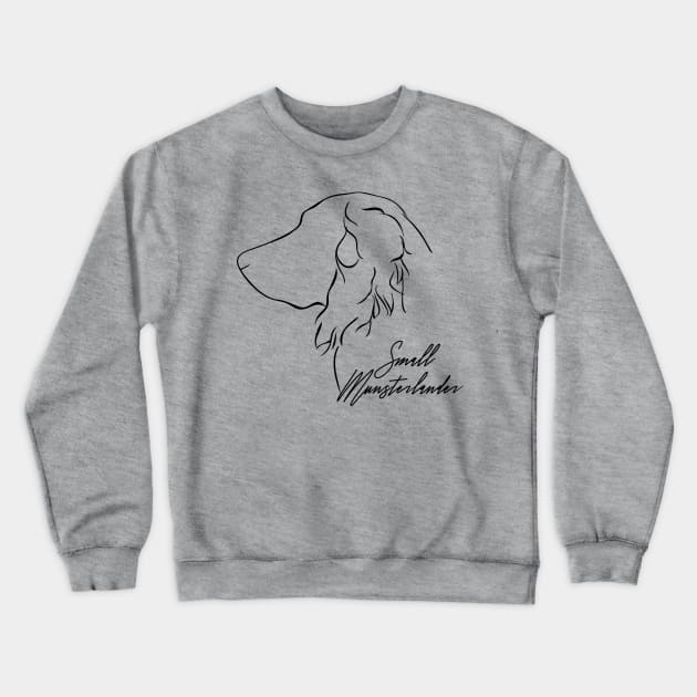 Proud Small Munsterlander profile dog lover Crewneck Sweatshirt by wilsigns